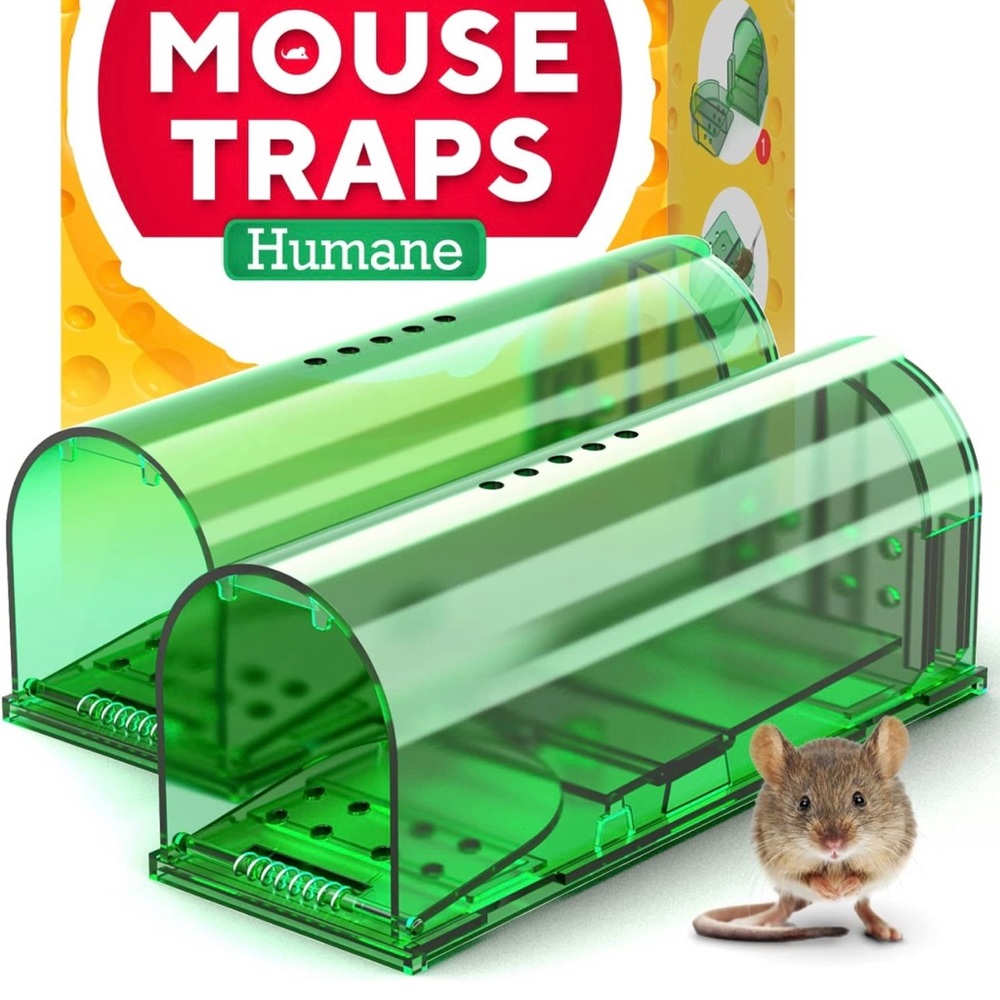 Humane Catch and Release Indoor / Outdoor Mouse Traps Pack of 2 - Easy Set
